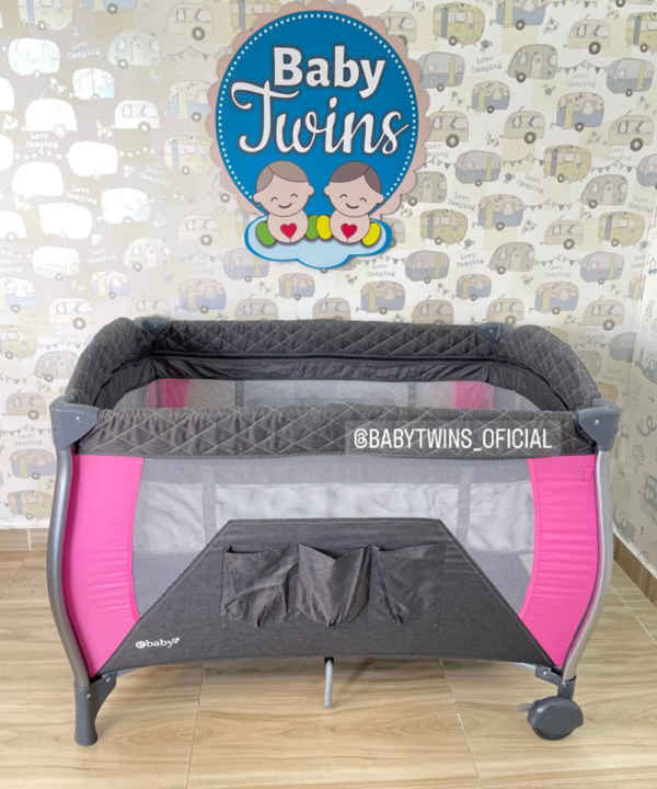 CUNA CORRAL MECEDORA NAPY ROSADA 779c