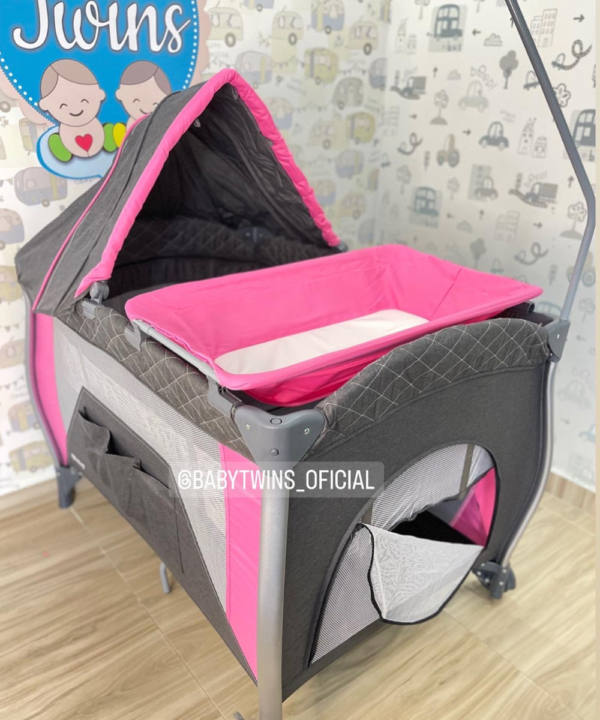 CUNA CORRAL MECEDORA NAPY ROSADA 779c