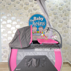 CUNA CORRAL MECEDORA NAPY ROSADA 779c