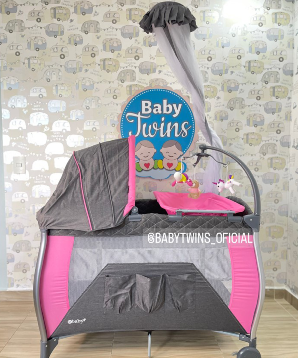 CUNA CORRAL MECEDORA NAPY ROSADA 779c