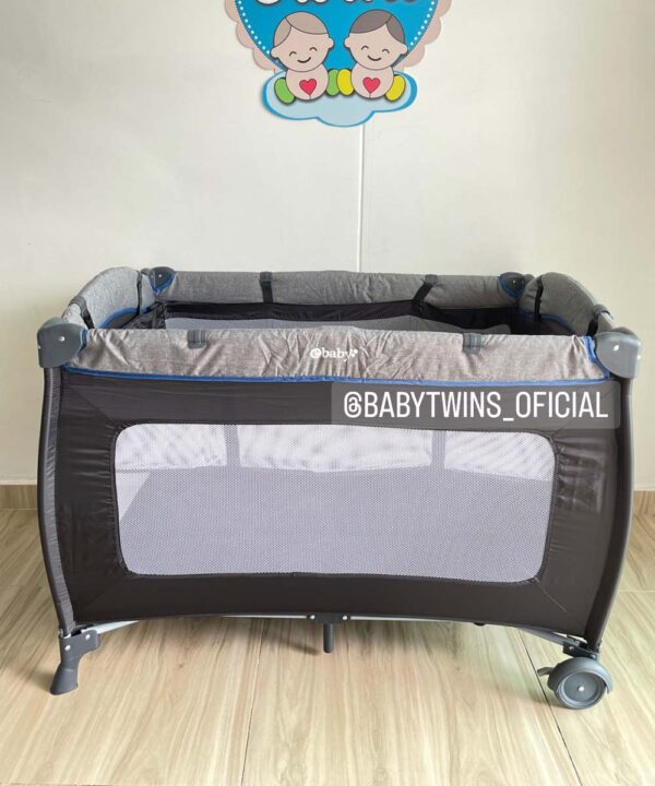 Cuna sally negro con azul 716