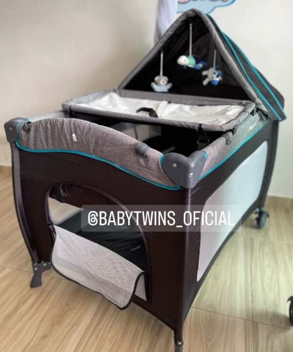 Cuna Sally negro con verde 716