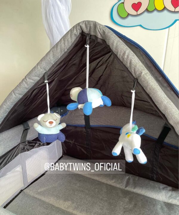 Cuna sally negro con azul 716