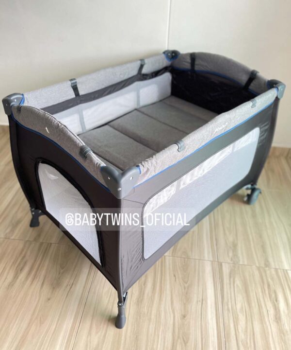 Cuna sally negro con azul 716