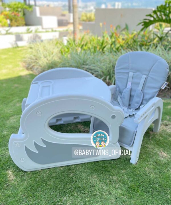 comedor 2 en 1 Cisne gesebaby gris