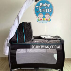 Cuna Sally negro con verde 716