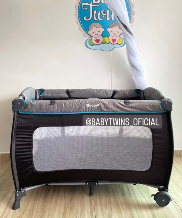 Cuna Sally negro con verde 716