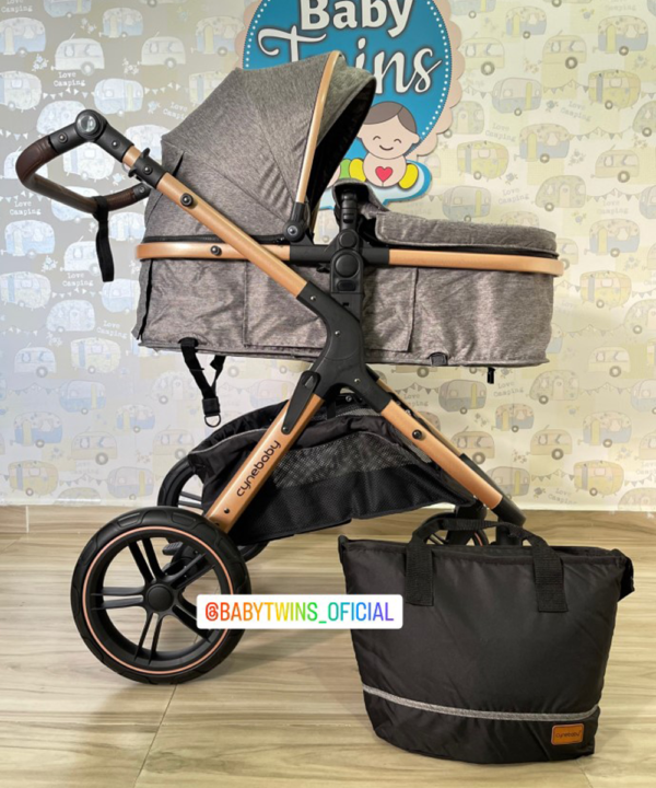 Coche moises Aurora Gris - Cynebaby