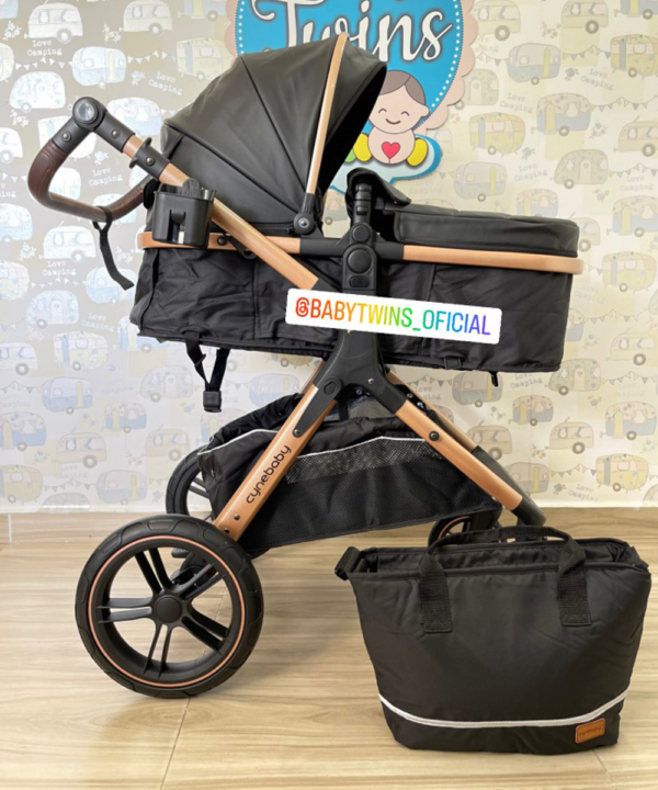 Coche moises Aurora Negro - Cynebaby