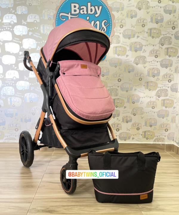 Coche moises Aurora Rosado - Cynebaby