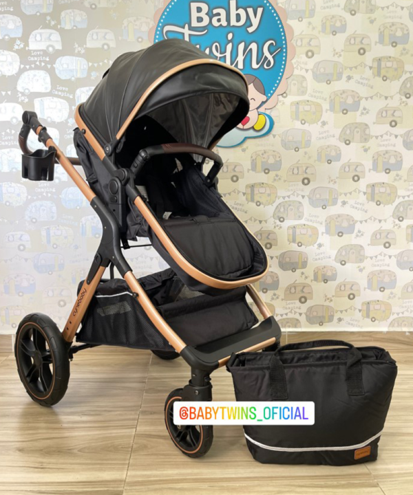 Coche moises Aurora Negro - Cynebaby