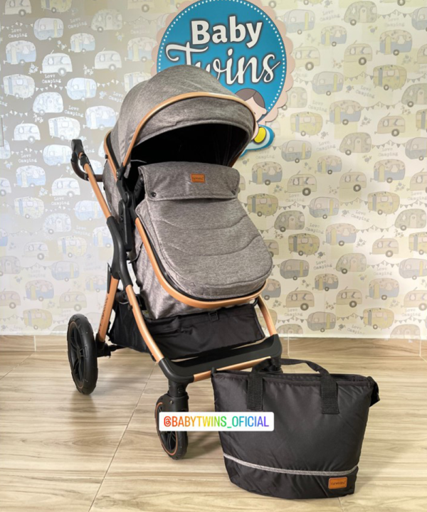 Coche moises Aurora Gris - Cynebaby