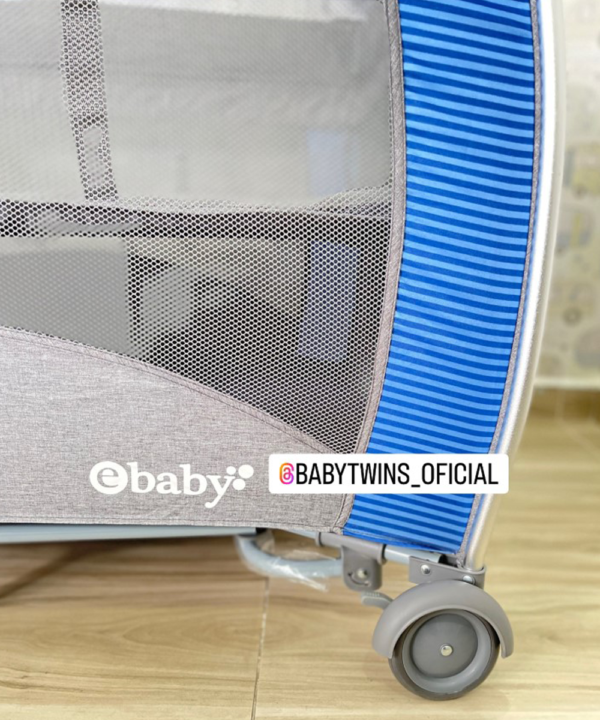 corral mecedora Noa azul- Ebaby 780