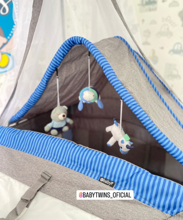 corral mecedora Noa azul- Ebaby 780