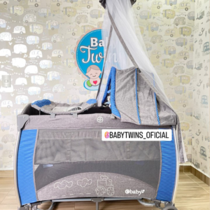 corral mecedora Noa azul- Ebaby 780