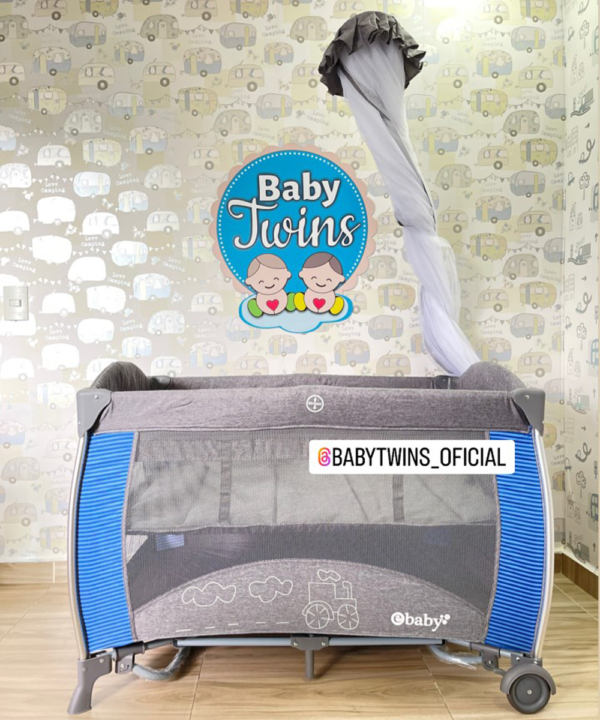 corral mecedora Noa azul- Ebaby 780