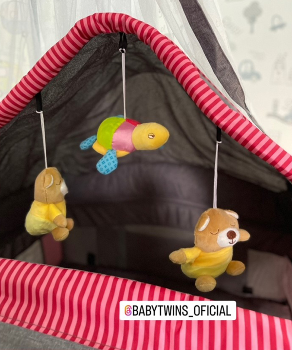 Corral mecedora Noa roja -Ebaby 780