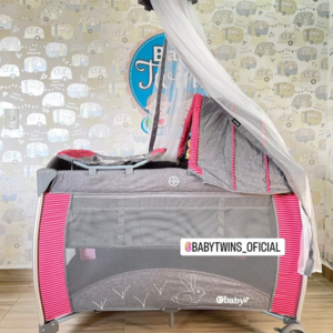 Corral mecedora Noa roja -Ebaby 780