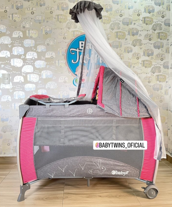 Corral mecedora Noa roja -Ebaby 780