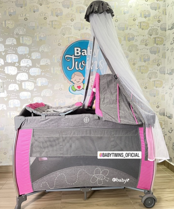 corral Mecedora Noa - rosado Ebaby 780
