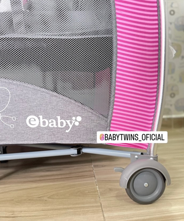 corral Mecedora Noa - rosado Ebaby 780