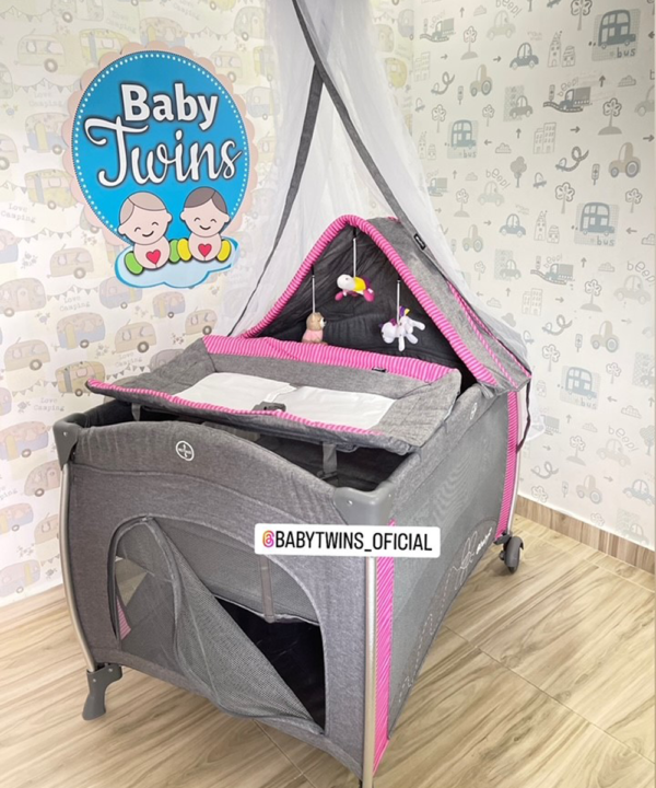 corral Mecedora Noa - rosado Ebaby 780