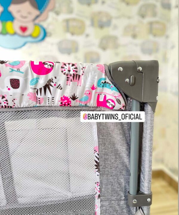 Cuna colecho Nala  rosado gris -  Ebaby