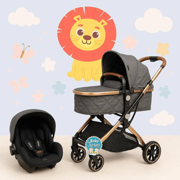 Small Maxibaby con silla del carro gris