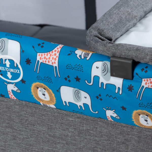 Cuna Corral Mecedora Sally Azul NEW