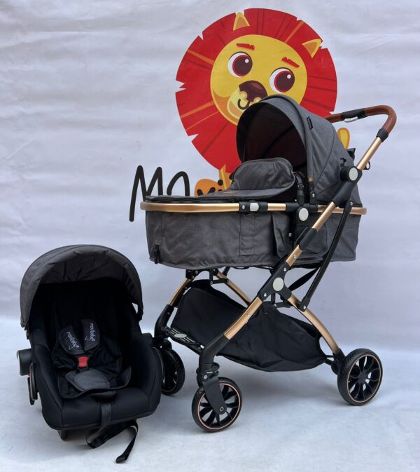 Small Maxibaby con silla del carro gris