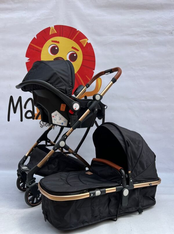 Small Maxibaby con silla del carro negro