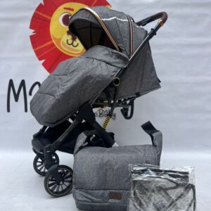 COCHE MALETA REVERSIBLE CON PAÑALERA ZOOPER MAXIBABY GRIS