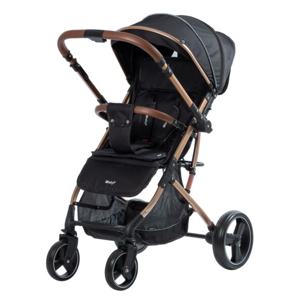 Coche Maleta Reversible Negro Ebaby