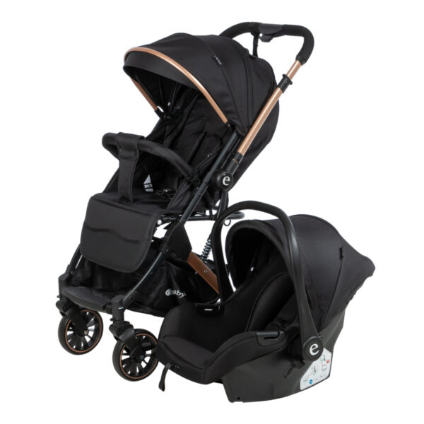 Coche Maleta reversible + silla del carro negro