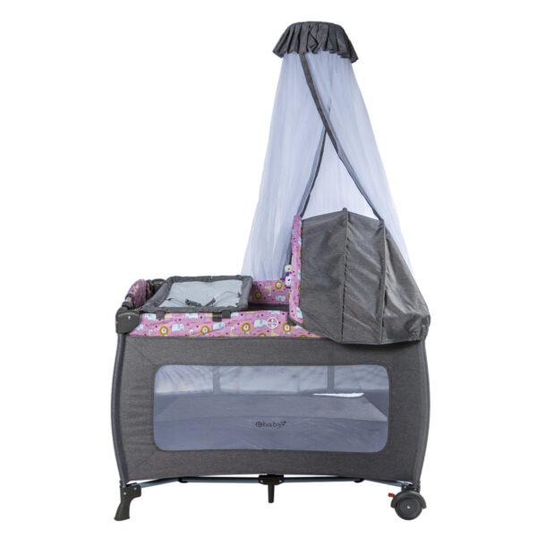 Cuna Corral Mecedora Sally Rosada NEW