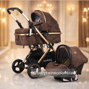 Coche Moises con silla del Carro khaki Cynebaby