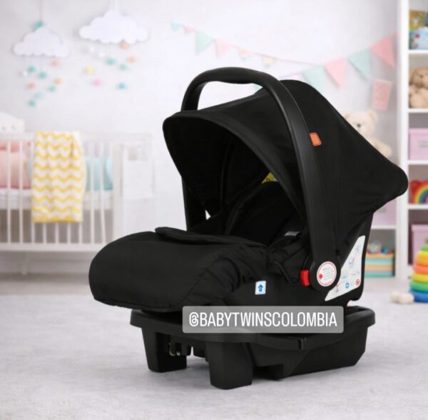 Coche Moises con silla del Carro Negro Cynebaby Redondo