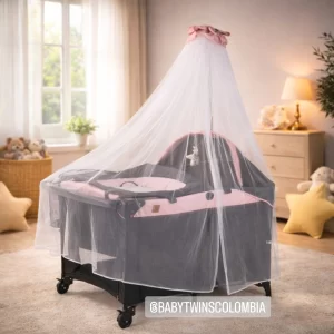 Cuna Colecho Silver Maxibaby Rosada