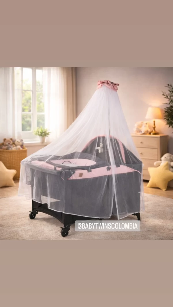 Cuna Colecho Silver Maxibaby Rosada