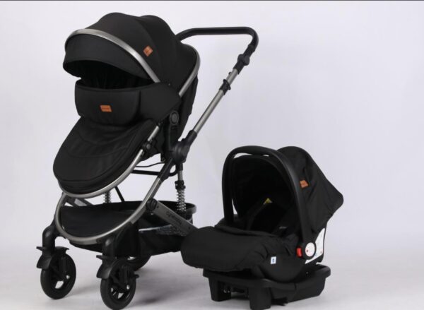 Coche Moises con silla del Carro Negro Cynebaby Redondo